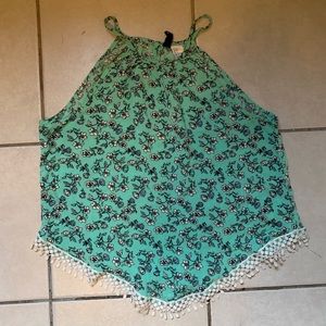 H&M high neck floral tank